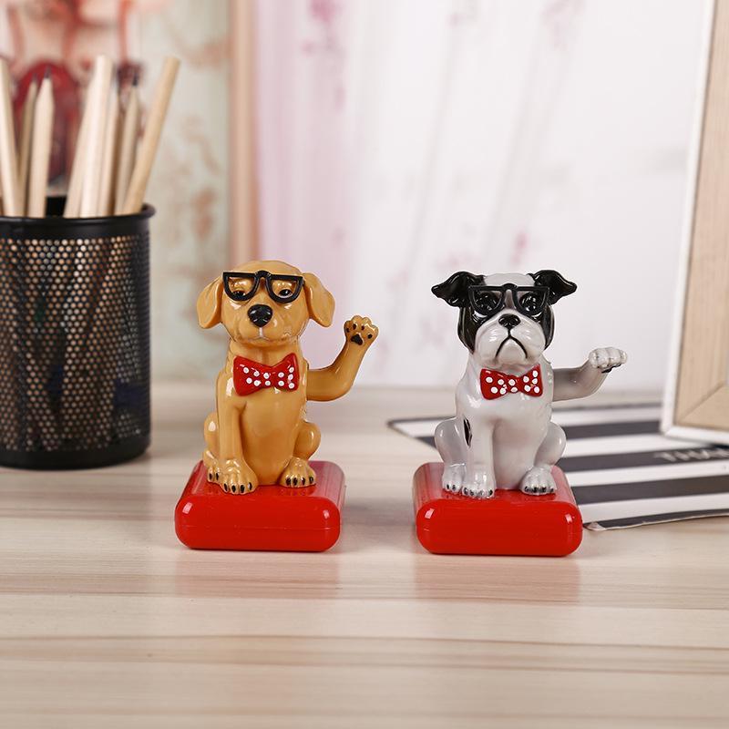 Creative Lucky Dog Car Ornament Figurine - Cartoon Toy Car Accessory Gift