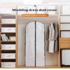 Пылезащитный чехол для одежды большой вместимости, подвесной чехол для хранения одежды, платья, костюма, пальто, с утолщением