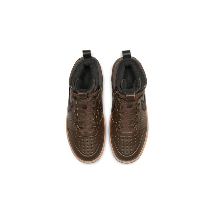 Nike Court Borough Mid 2 Boot GS Baroque Brown Gum Детские кроссовки Черные BQ5440-200