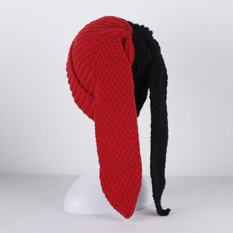 Girls Rabbit Hat Y2K Knitted Ears Hat Cute Rabbit Gifts Warm Winter Hat Adult Children Knitted Ears Winter Photo Props