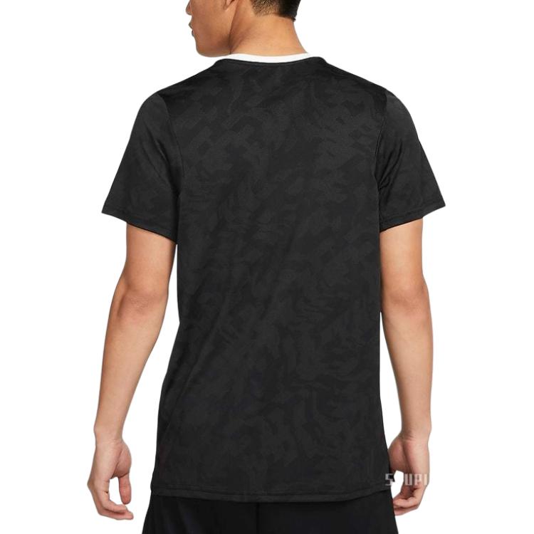 Nike Футболки Мужские Черные С Круглым Вырезом Умеренный Прямой Крой DM6477-010