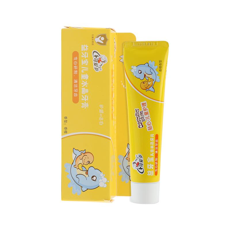 Kaiduo Children's Toothpaste 50g Yiyabao Children's Crystal Toothpaste Baby Strawberry Apple Orange Fruit Flavor