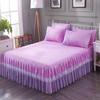 3pcs Bedding Bed Skirt With 2pcs Pillowcases Wedding Bedspread Bed Sheet Mattress Cover Full Twin Queen King Size Bedsheets