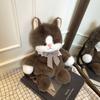 Plush Cartoon Crossbody Bag For Women With Zipper Closure And Nylon Interior For Daily Use