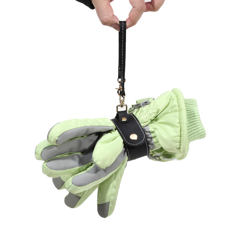 2PCS Portable Strap Holder with Clasp Women Beach Outdoor Snap-On Leather Glove Holder for Handbag Hat Towel