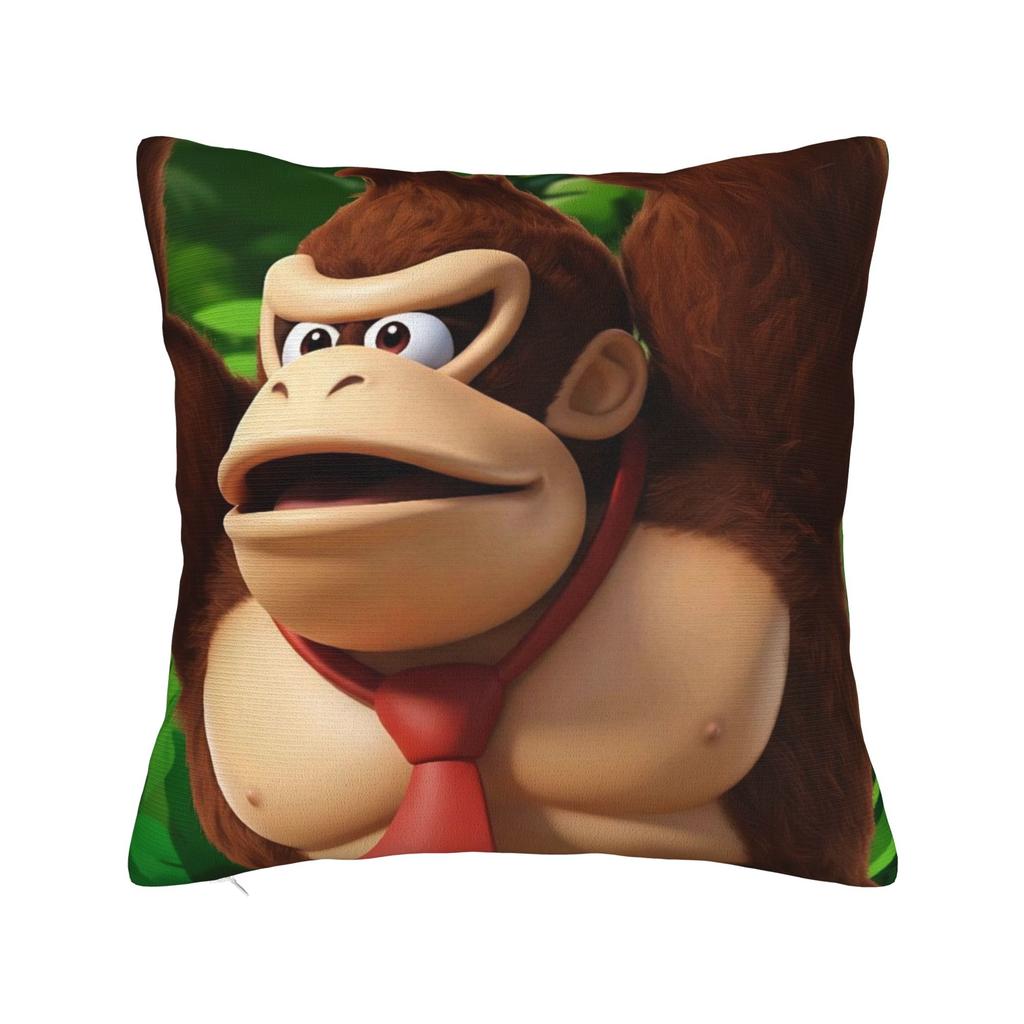 Декоративные наволочки Игры Donkey Kongs Bananza Мерч для дома Наволочка для декоративной подушки Прямая поставка Несколько размеров
