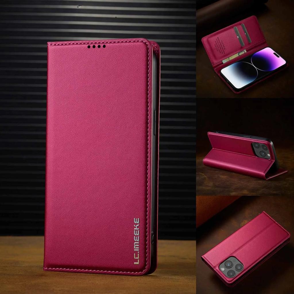 Ультратонкий откидной кожаный чехол для IPhone 17 Pro Max 17 Air 16 15 14 13 12 11 Pro Max Магнитный кошелек для карт Подставка Кожаная крышка