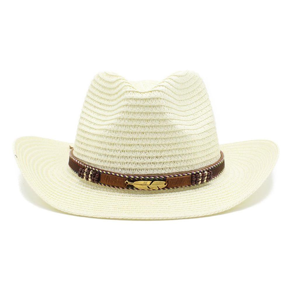 Летняя джазовая шляпа Федора Шляпы Солнцезащитная Соломенная Ковбойская Шляпа Женская Соломенная Кепка Солнечная Шляпа Мужская Ковбойская Шляпа