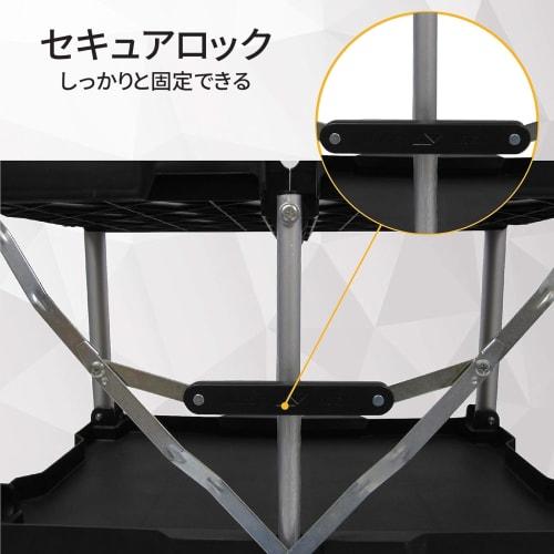 Yumcute Folding Tool Cart, 3 Tiers with Casters, 90kg Weight Capacity, Lightweight, Large Tool Cart, Kitchen Cart, Workbench, Cart, Rack, Cleaning Too