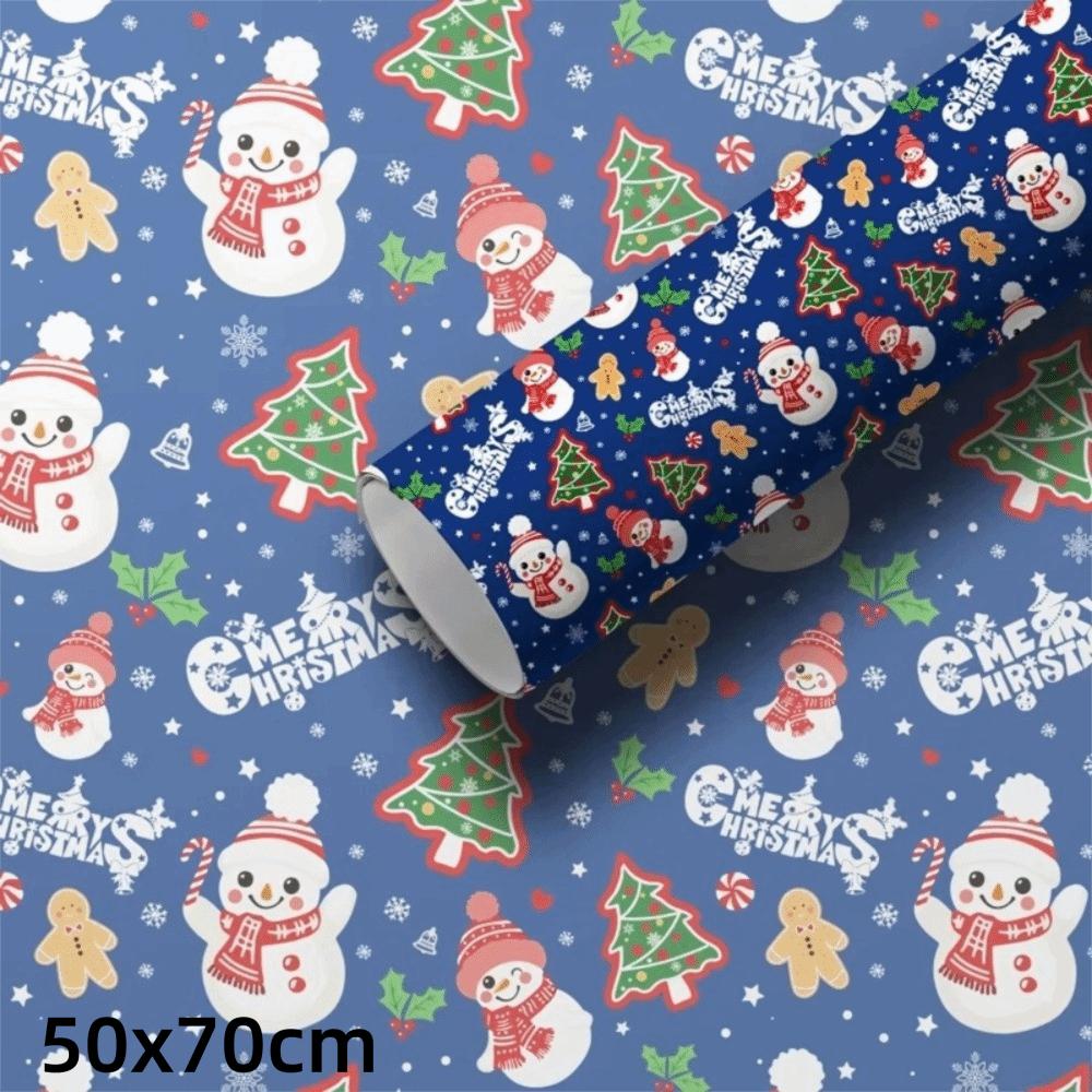 Versatile Santa Claus Christmas Wrapping Paper Christmas Trees Elk Gift Wrapping Paper Gift Box Paper Christmas Party
