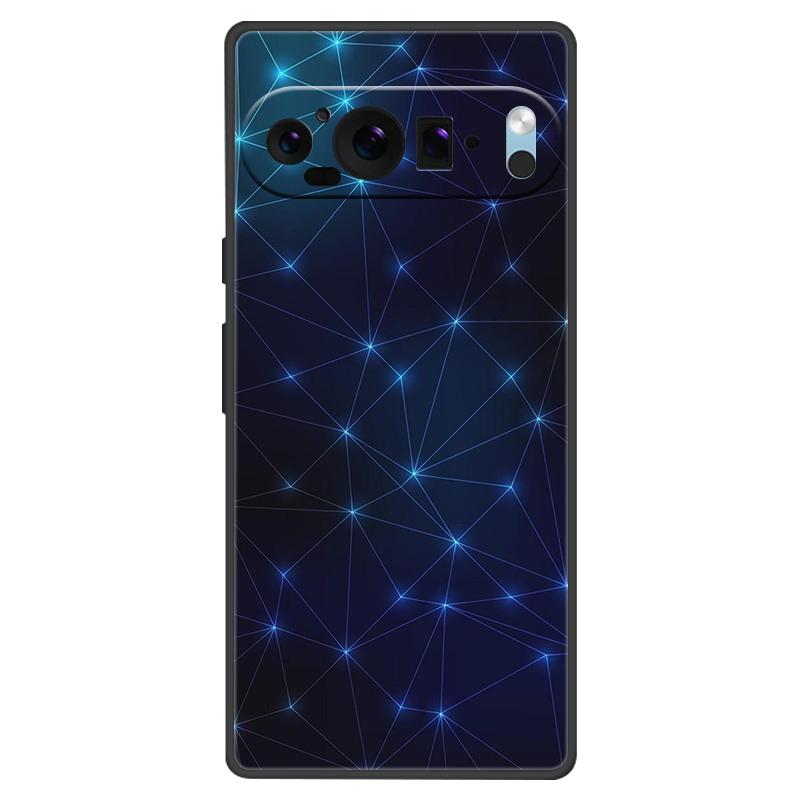 For Google Pixel 9 Pro XL Case Cool Painted Silicone TPU Soft Cover For Googe Pixel 9 9 Pro 8A Cases Black Protective Shells