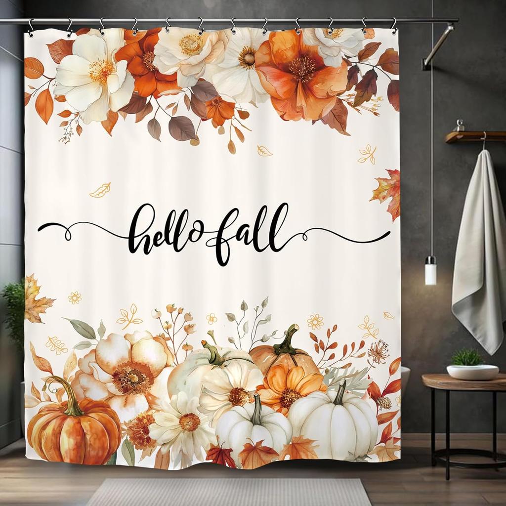 Хэллоуин Тыква Привидение Шторка для душа Голова мыши Тыква Череп Детский Мальчики Праздник Страшный Ужас Жуткий Набор для ванной Аксессуары