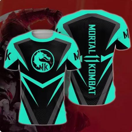 Mortal Kombat 11 T-shirt fighting game elements 3D print T-shirt top fashionable summer for women and men