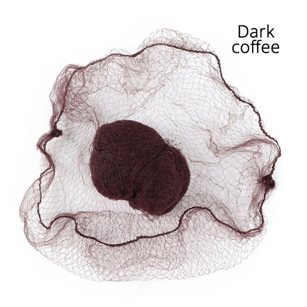 20pcs Soft Elastic Lines Hair Net Breathable Invisible Hairnet Wig Accessories Nylon Hairnets