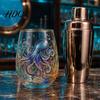 Unique Painted Tea Cup Sea Turtle Glass Tumbler Ocean Theme Drinking Mug Borosilicate Stemless Coffee Mug for Juice Beach Gift Nature Lovers Juice