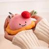Simulation Fun French Strawberry Cake Doll Mousse Dessert Cute Orange Egg Tart Plush Toy Ornaments Doll