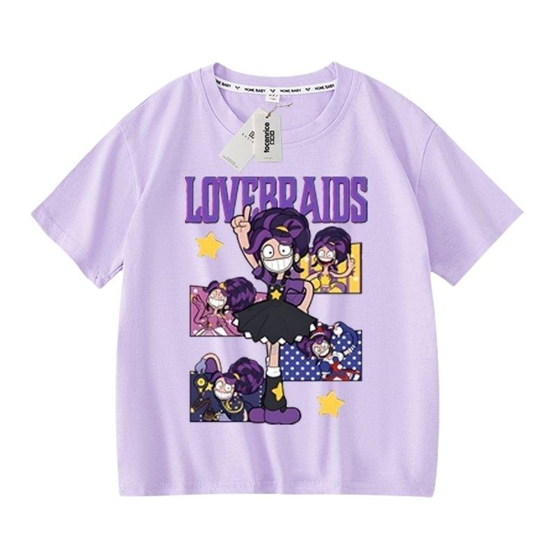 Детская футболка с коротким рукавом для девочек Lily Lovebraids с принтом
