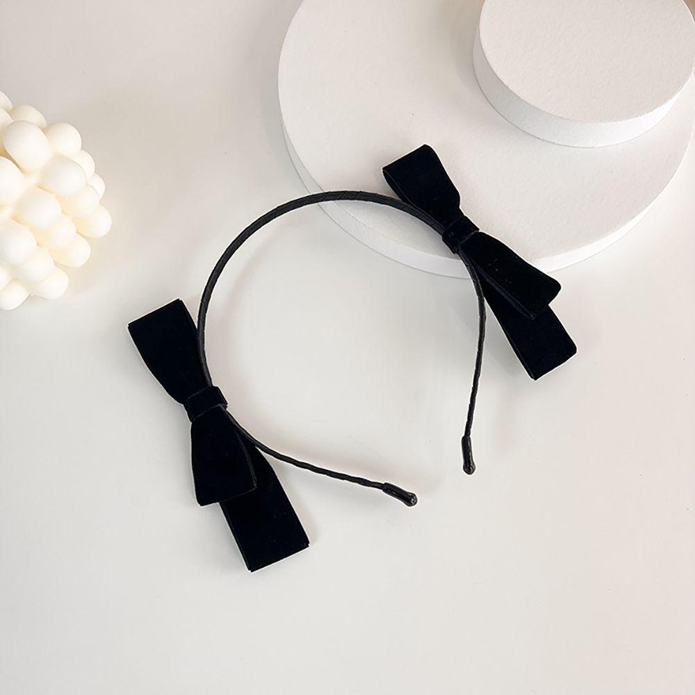 Party Girls Women Wash Face Headwear Hair Accessories Hair Hoop Velvet Bow Headband Hair Bands