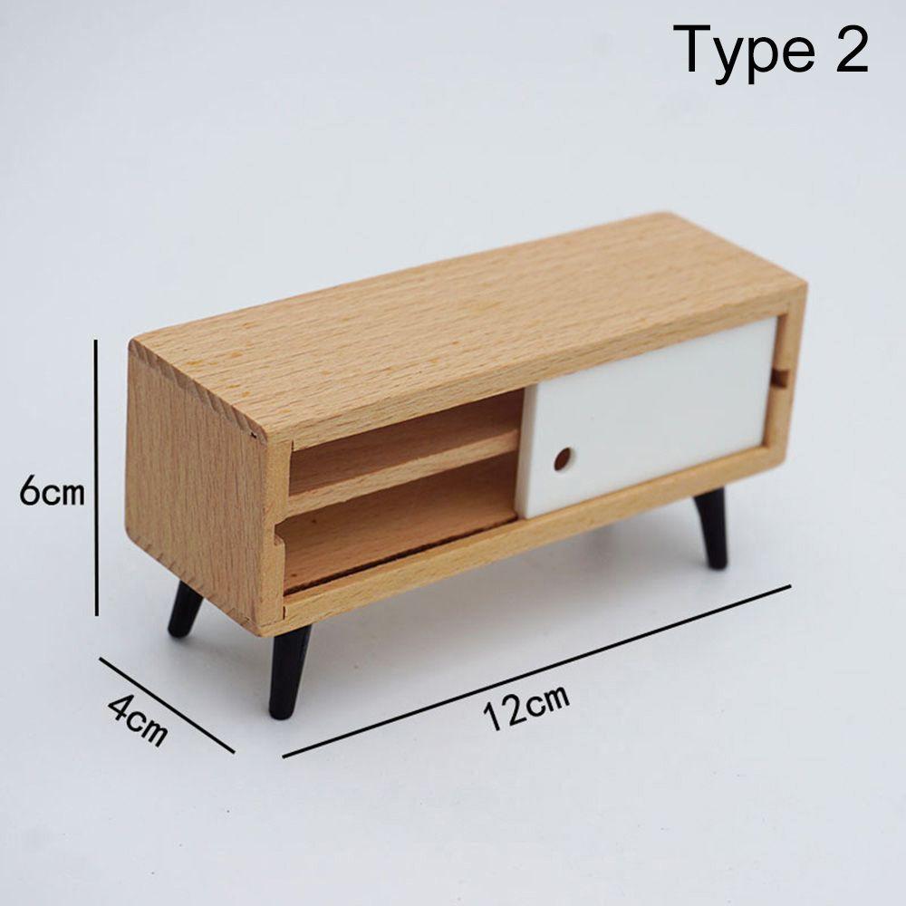 Micro Landscape Mini Furnishing TV Cabinet Dollhouse Miniature Furniture Sofa Bed Wardrobe
