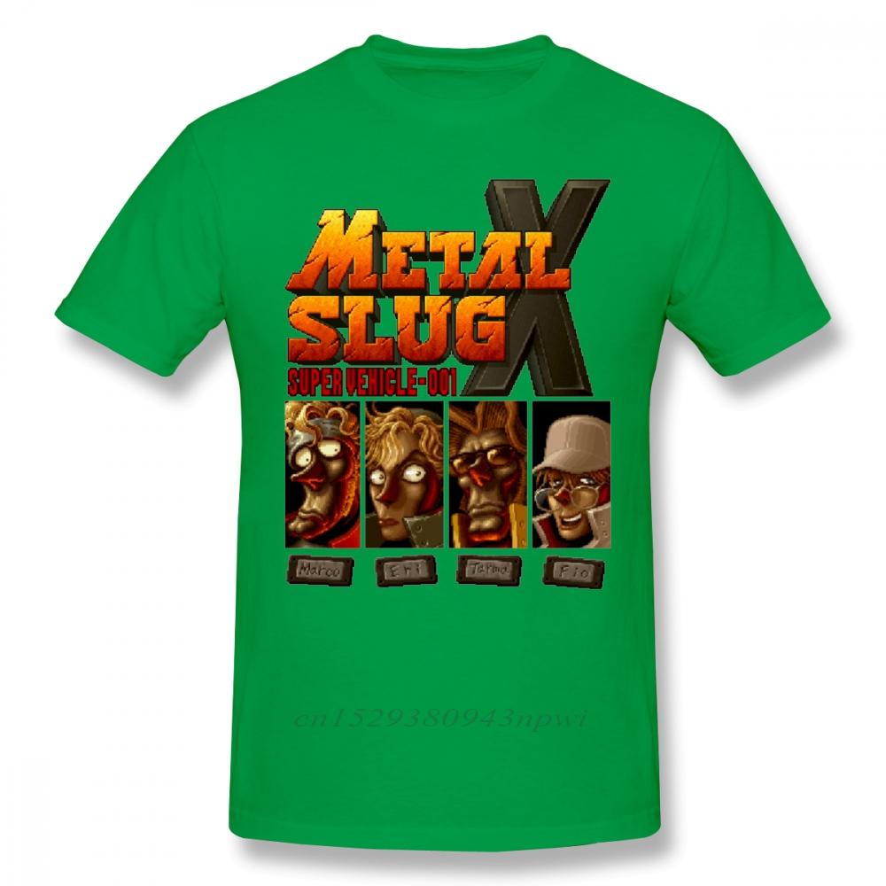 Novelty Game Metal Slug X T Shirt Retro Play Homme Tee Shirt Free Shipping Camiseta Fashionable 100% Cotton