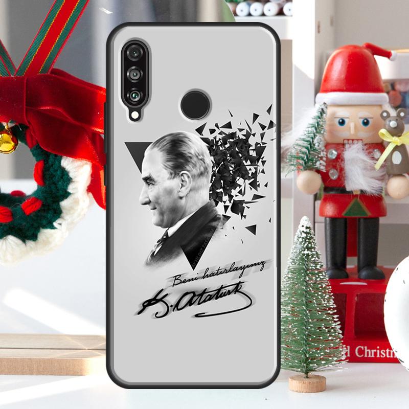 Турция Мустафа Кемаль Ататюрк Чехол Для Huawei P30 Lite P40 P50 P20 Pro P Smart 2021 Nova 5T Nova 9 Honor X9 X8 X7 50