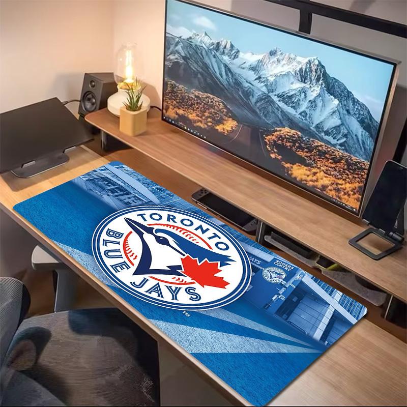 Toronto Blue Jays2 Печать Подушка Нескользящий Ноутбук Планшет Большой Коврик для Мыши XXL Коврик Мини-ПК Игровой Коврик С Замком по краю