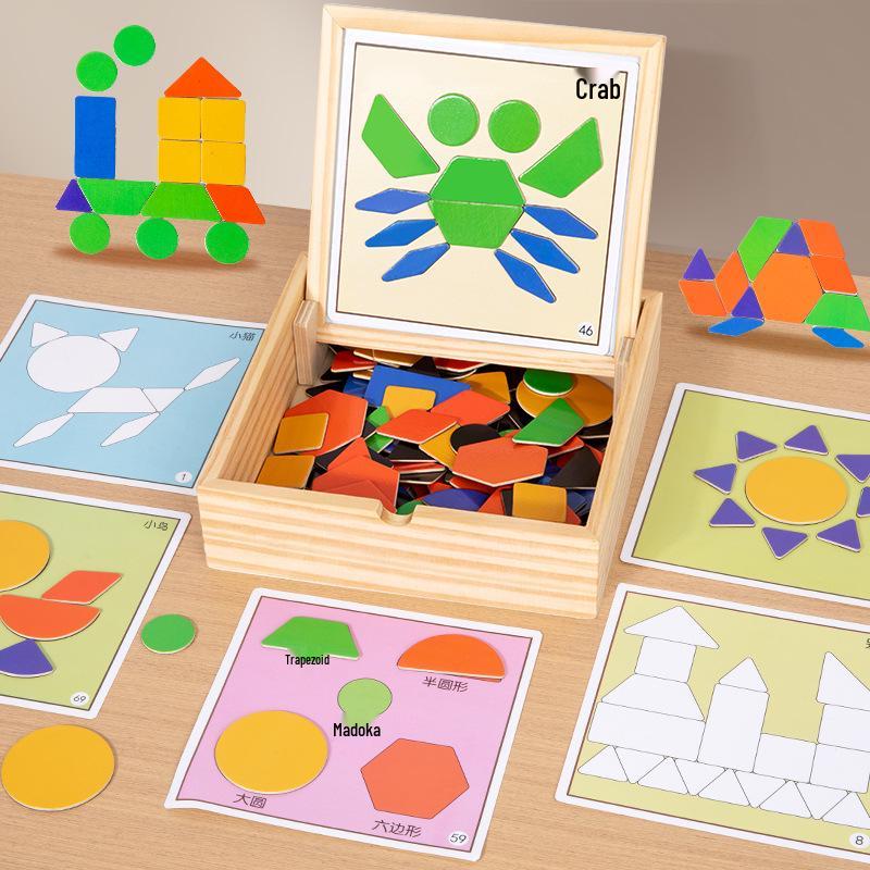 Magnetic Tangram Puzzle for Kids Ages 3-6 | Educational Toy & Birthday Gift