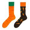 Asymmetric Cartoon Mid-Calf Cotton Socks for Men and Women - Trendy European & American Fashion