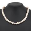 Baroque pearl Necklace 2 tone color Pearl/metallic 55.1g Women Used