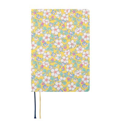 Hobonichi Techo 2025 Hon Ткани Liberty/Цветок Paysanne [A6/1 Страница в День/Январь/Начало с Понедельника]