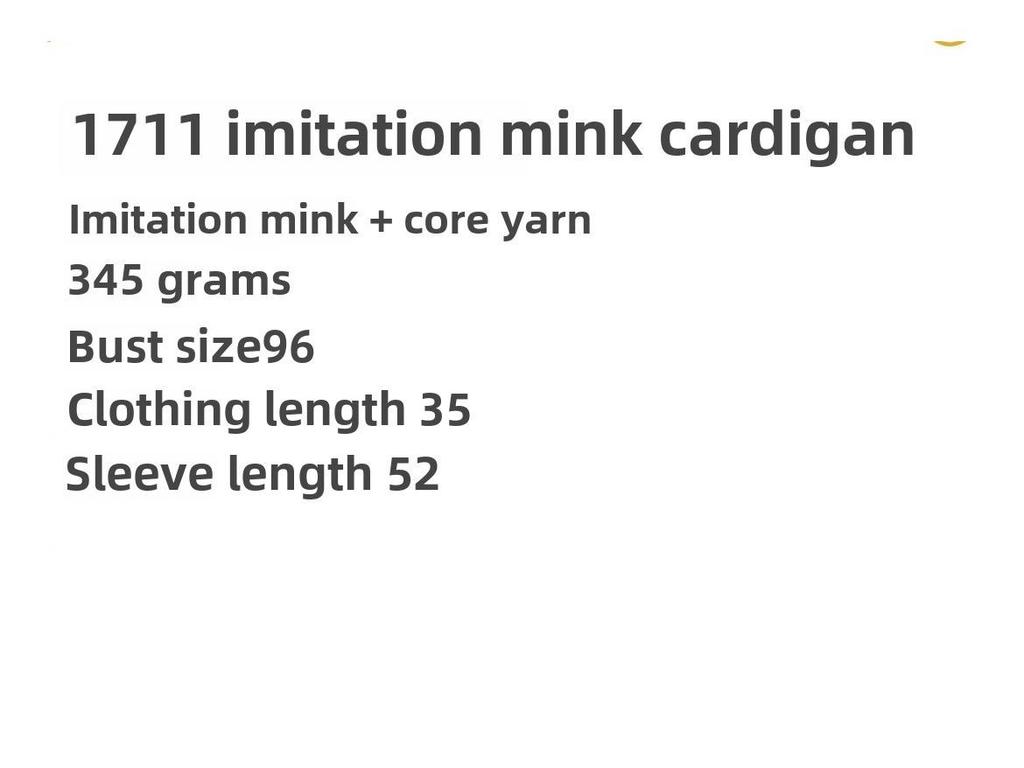 2023 Весна Короткий рукав Вязаный кардиган из искусственной норки - Вышитый свитер для горячей девушки, открывающий талию