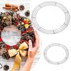 Гирлянда Металлический Обруч Круглый Железный Кольцо Сделай Сам Рождественское Украшение Проволочный Каркас Венок