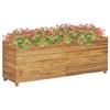 VidaXL Raised Bed 150x40x55 Cm Solid Teak Wood and Steel 47426