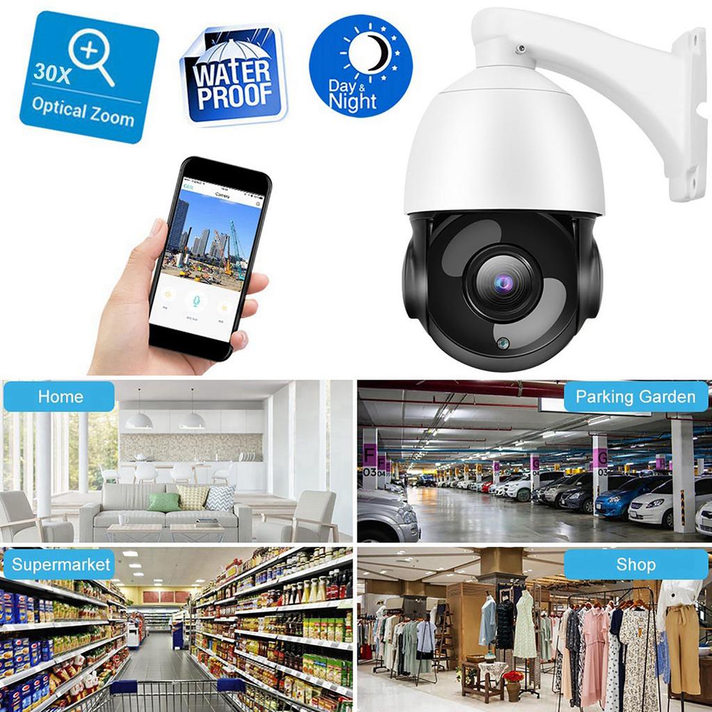 5MP Super HD CCTV Dome Camera 30X Optical Zoom 4-in-1 AHD/TVI/CVI/CVBS PAL