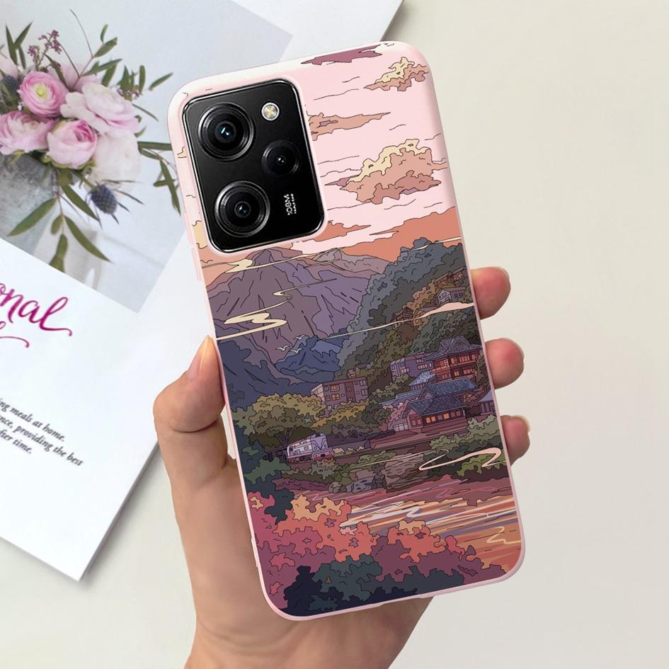Для Xiaomi Poco X5 Pro 5G Чехол Ударопрочный Силиконовый Модный Узор Мягкая Тонкая Задняя Крышка Для Xiaomi Poco X5 X 5 PocoX5 X5Pro Capa