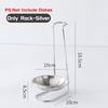 304 Stainless Steel Tableware Storage Shelf Single/Double Ladle Soup Spoon Rest Stand