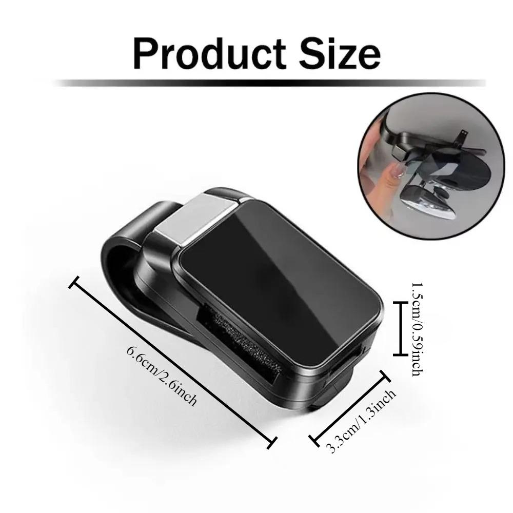 Car Sunglass Holder Clip ABS Durable Stable Sun Visor Storage Ticket Card Hanger Universal Auto Accessories For Drivers