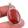 Natural Carnelian Gemstone Handmade 925 Solid Sterling Silver Pendant 1.50" b2A18