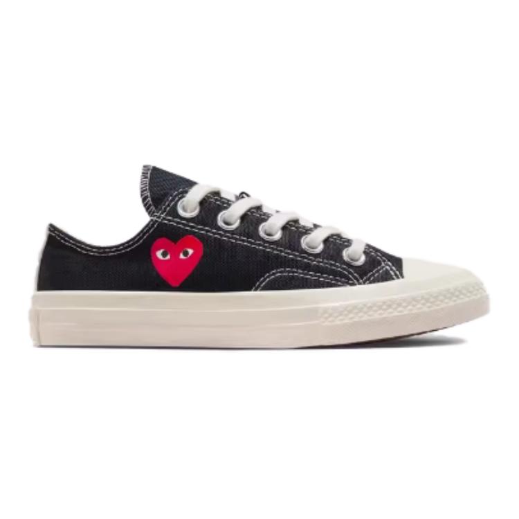 Converse X Comme des Garçons PLAY Chuck 70 Ox 'Single Heart Black' A08806C