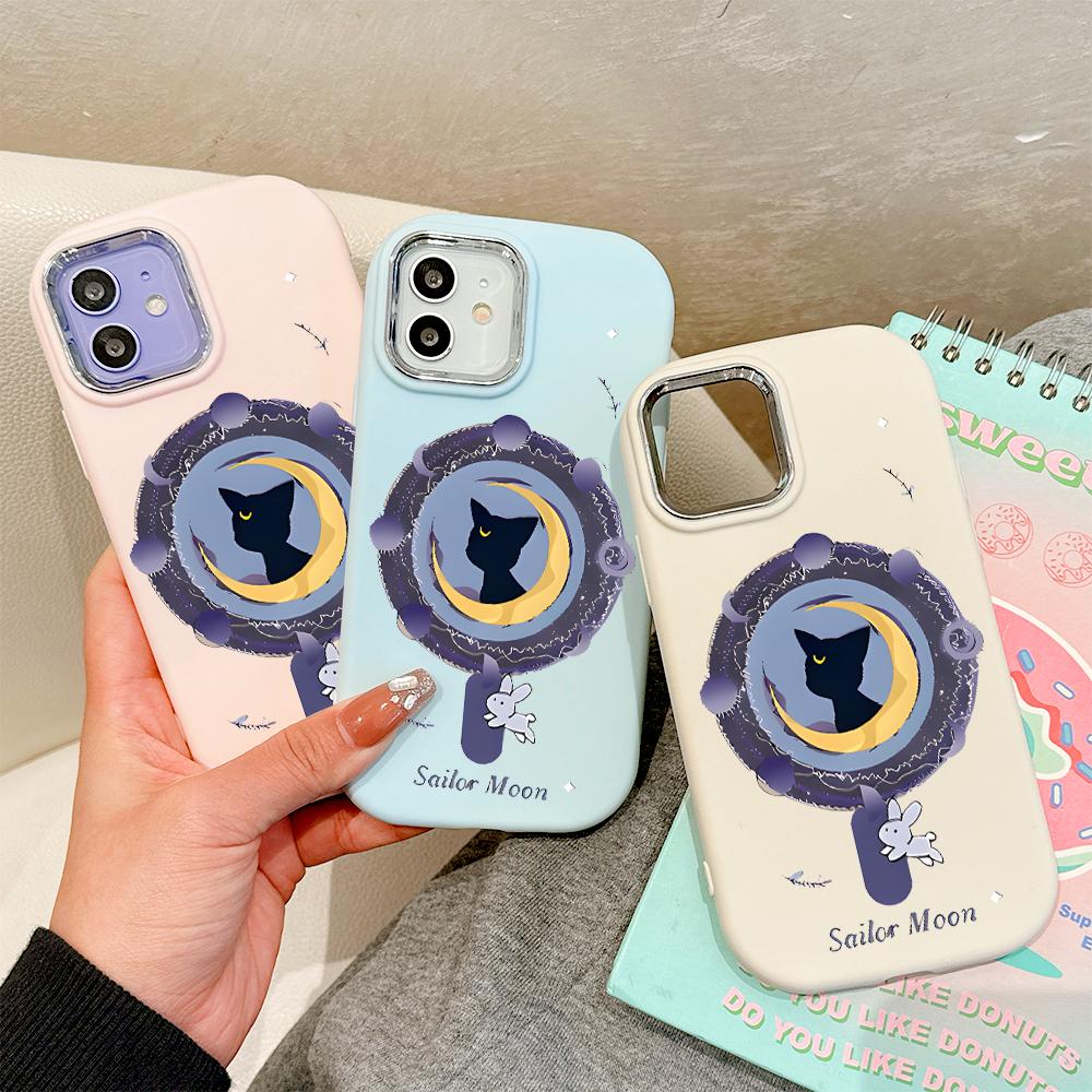Милый чехол из жидкого силикона Sailor Moon для Samsung Galaxy S24 S23 S20 FE Plus Ultra Note 20 10 A51 A52 A54 A73, противоударный мягкий чехол