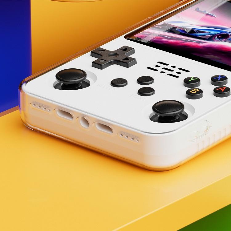 For R36S TPU ProtectiveCase Transparent Case Retro Handheld Game Console Anti-Scratch Washable Handheld Game Console Accessories