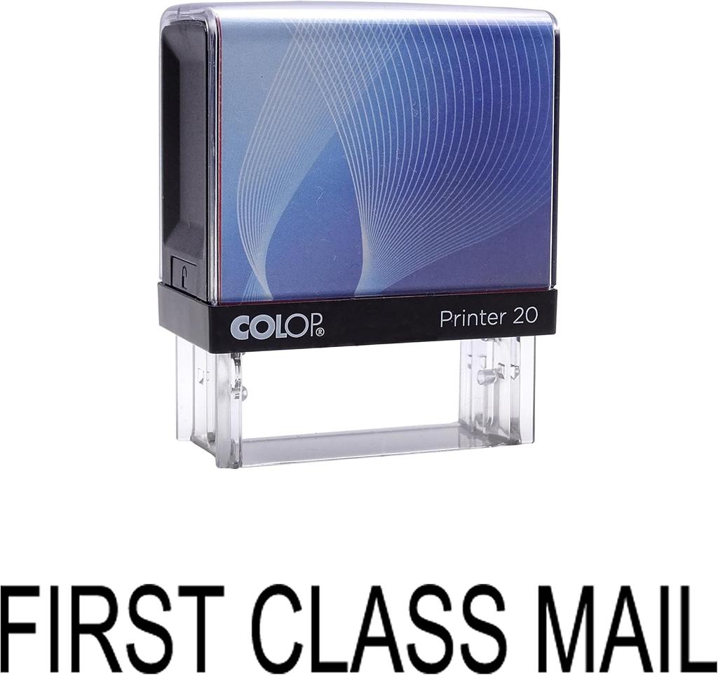 ПЕРВЫЙ КЛАСС ПОЧТА Самоклеящаяся резиновая печать на заказ Colop Office Stationery P20 Mini Stamper