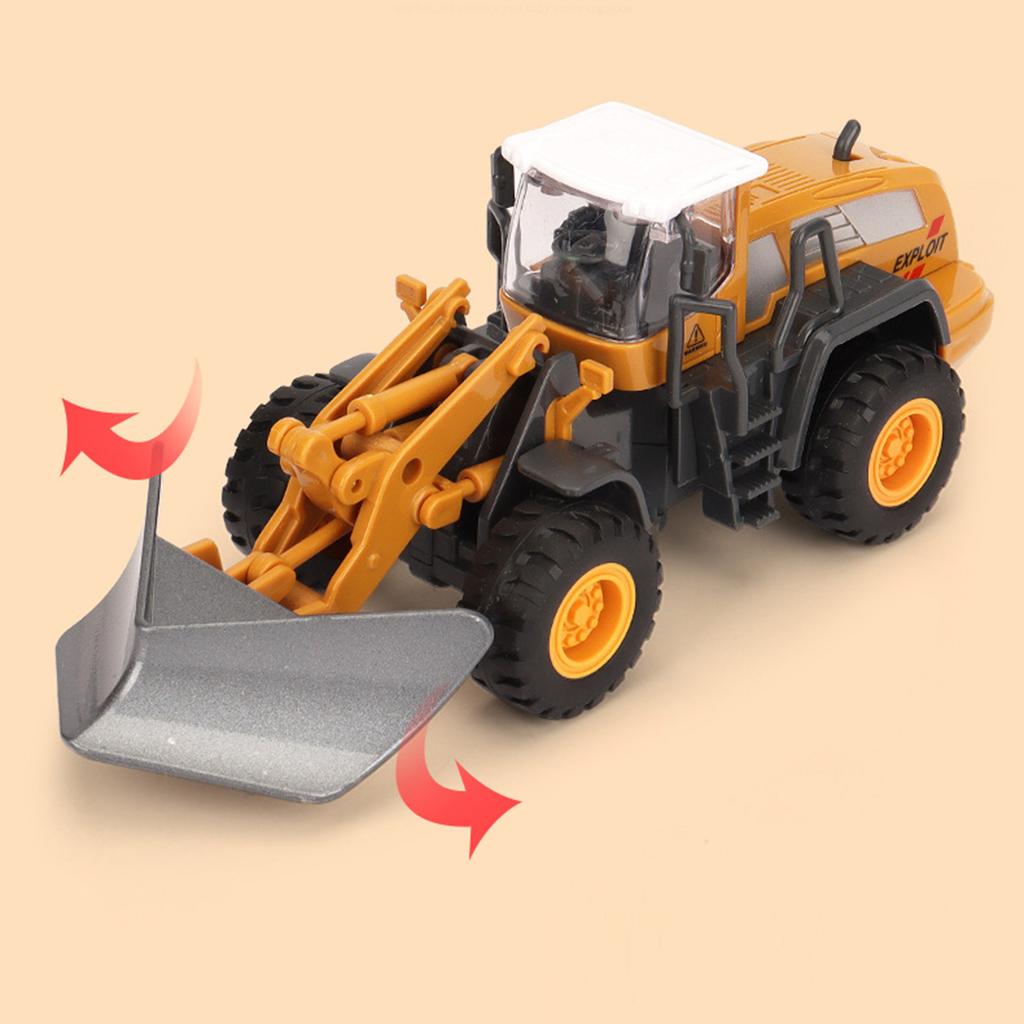 Alloy Construction Vehicle Toy 1:55 Transport Vehicles Site Playset Toys for Kids Boys Snowplow