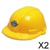 2x Детская строительная каска Детская инженерная каска Каска для мальчиков и девочек Реалистичная игрушка Шлем рабочего