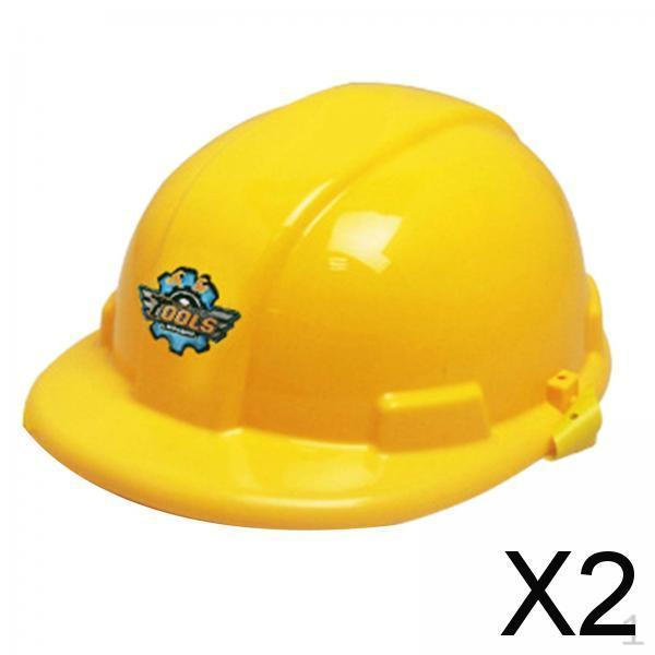 2x Детская строительная каска Детская инженерная каска Каска для мальчиков и девочек Реалистичная игрушка Шлем рабочего