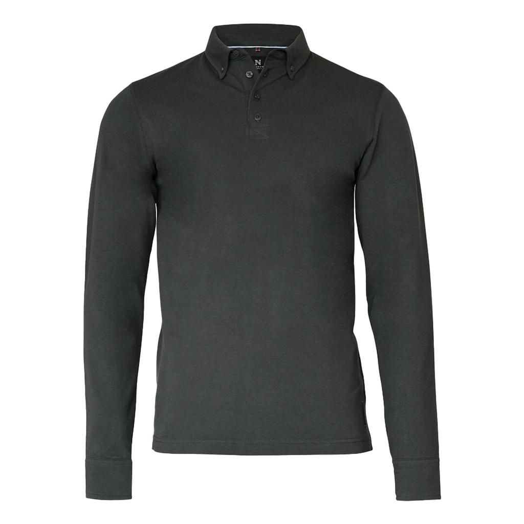 Nimbus Mens Carlington Deluxe Long Sleeve Polo Shirt