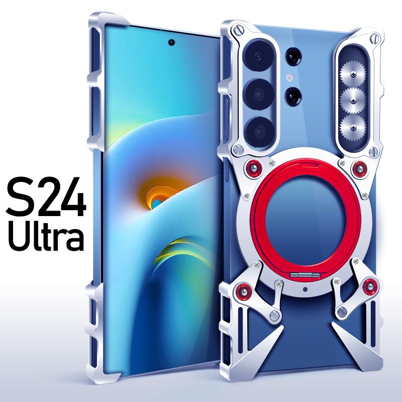 Luxury Zimon Thor Heavy Duty Armor Metal Aluminum Phone Case For Samsung Galaxy S26 S25 S24 S23+Ultra Back Fundas Coques Bumper