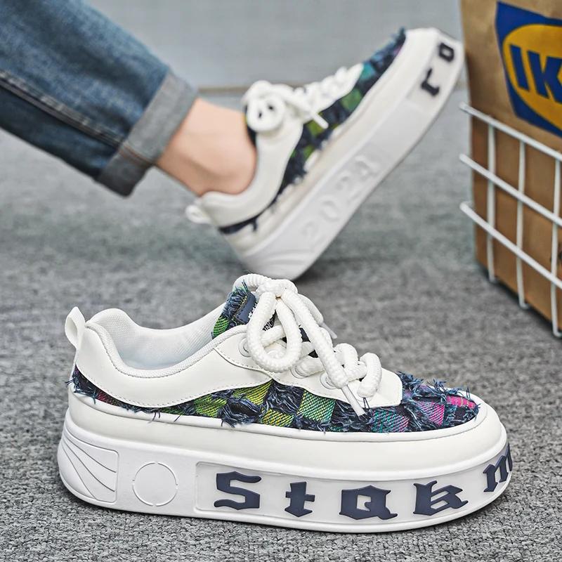 Новые мужские дизайнерские модные дышащие спортивные кроссовки для увеличения роста, легкие и удобные мужские туфли 39-44