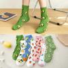 Korean & Japanese Style Women's Cute Cartoon Fruit Mid-Calf Socks for Autumn & Winter