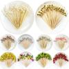 100Pcs Wedding Pearl Disposable Bamboo Skewers Fruit Cocktail Sticks Food Buffet Snack Picks Forks Wedding Supplies Birthday